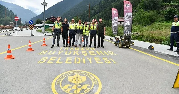 Uzungöl yolu yenilendi