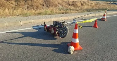 Kütahya'da otomobilin çarptığı elektrikli bisikletin sürücüsü hayatını kaybetti #kutahya