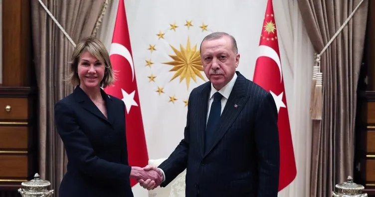 Cumhurbaşkanı Erdoğan, ABD’nin BM Daimi Temsilcisi Craft’ı kabul etti