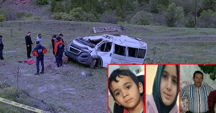 Yozgat’ta servis minibüsü devrilmişti: Kazada ölen 2 öğrenci ile servis şoförü toprağa verildi