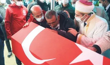 Kahramanmaraş şehidini uğurladı