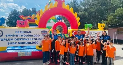 “Polislerle Macera Adası” projesiyle okullar balon park ile neşeleniyor #erzincan