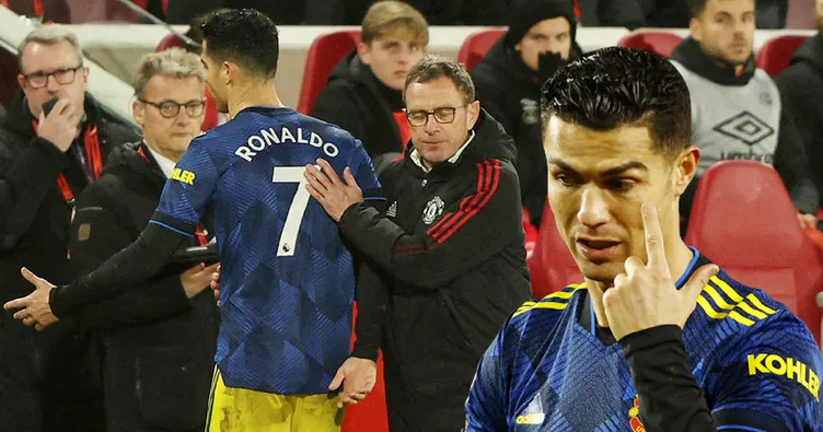 Manchester United’da Ronaldo-Rangnick krizi! Tepkisi olay oldu