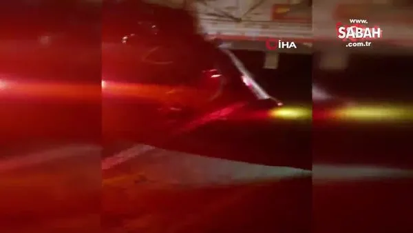 Başkent’te otomobil TIR’a ok gibi saplandı: 2 ölü | Video