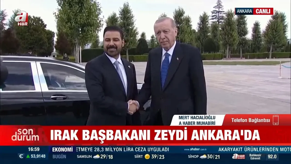 Başkan Erdoğan Irak Başbakanı Ali Zeydi’yi resmi törenle karşılıyor Başkan Erdoğan Irak Başbakanı Ali Zeydi’yi resmi törenle karşılıyor