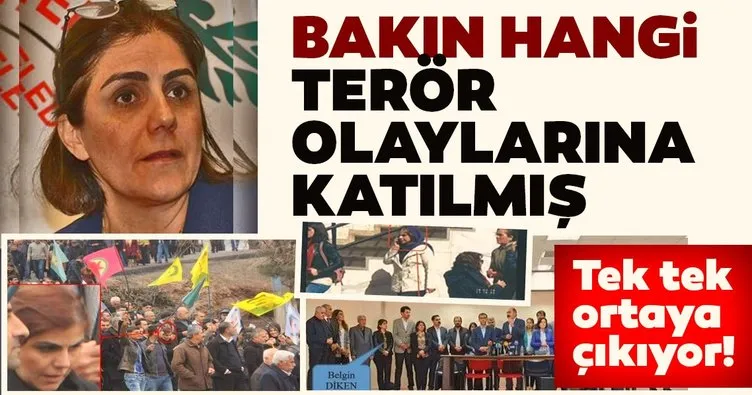 Görevden alınan HDP’li Belediye Başkanı Belgin Diken’in suç dosyası kabarık çıktı!