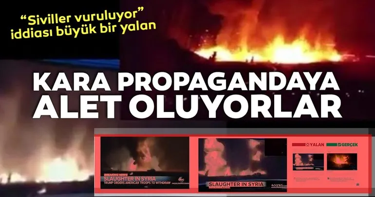 Barış Pınarı Harekatı ile çaresiz kalan terör örgütü PKK/YPG’ye kara propaganda desteği!