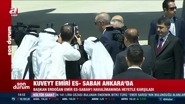 Son Dakika: Kuveyt Emiri Ankara'da: Başkan Erdoğan karşıladı | Video