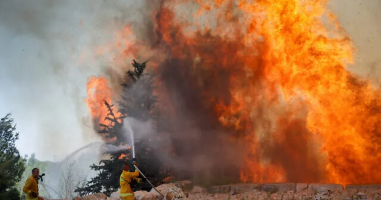 Batı Kudüs yakınında yangın!