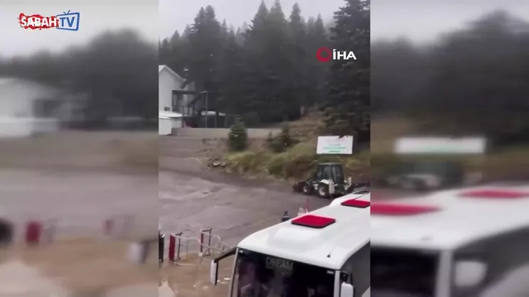 Uludağ’a sezonun ilk karı yağdı