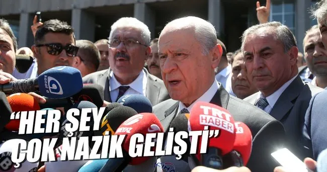 Devlet Bahçeli ifade verdi
