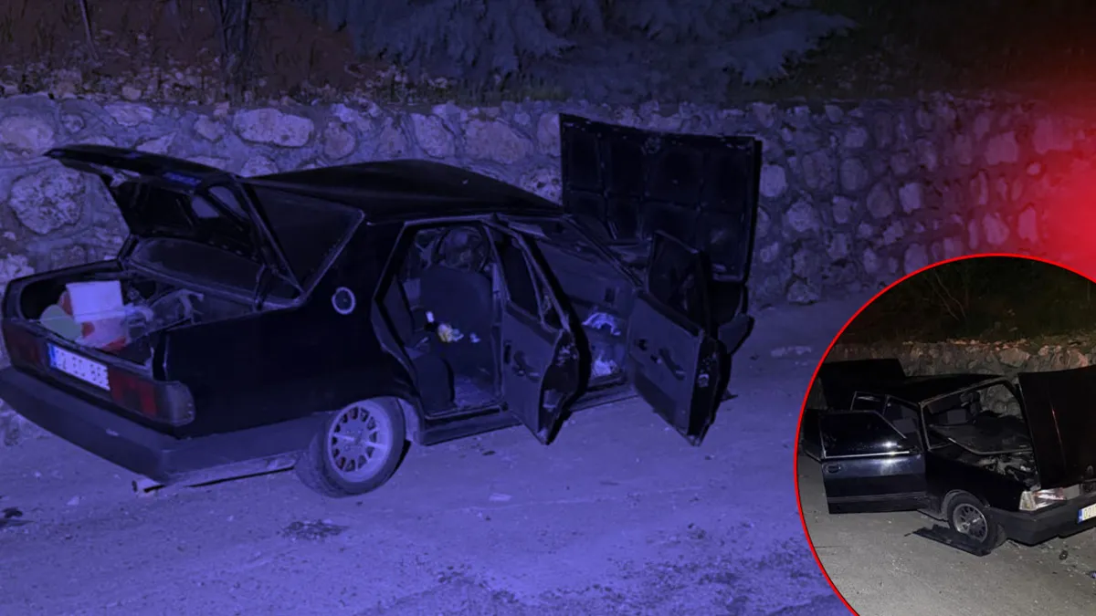 Adıyaman'da alkollü sürücü dehşeti! İstinat duvarına çarptı: 2 yaralı
