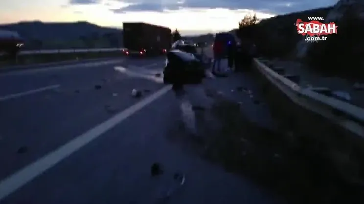 SON DAKİKA HABERİ! Pozantı-Ankara otoyolunda feci kaza! Aynı ailden 5 kişi hayatını kaybetti | Video