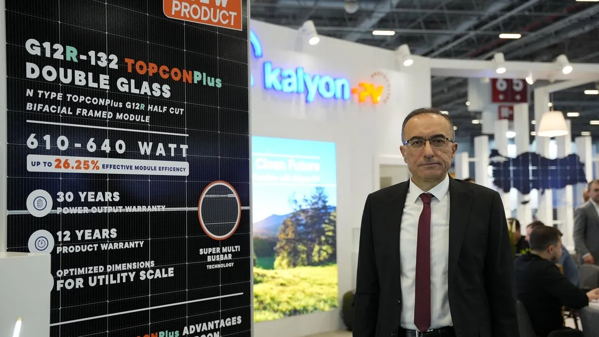 Kalyon PV, enerjide yeni bir dönem başlatıyor! TOPCONPlus teknolojili güneş paneli EIF 2025’te tanıtıldı