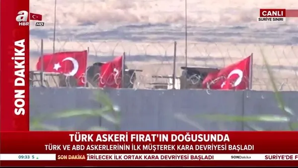 Türk Bayrağı Fırat'ın doğusunda... TSK'nın Fırat'ın doğusuna kara sınırından giriş anı görüntüleri ortaya çıktı!