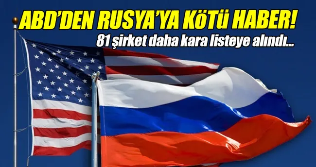ABD Rusya’ya yönelik yaptırımlarını genişletti!