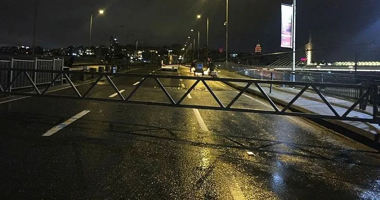 Atatürk Köprüsü trafiğe kapatıldı