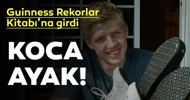 57 numara ayakla Guinness’e girdi