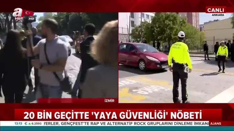 20 Bin geçitte yaya güvenliğe nöbeti