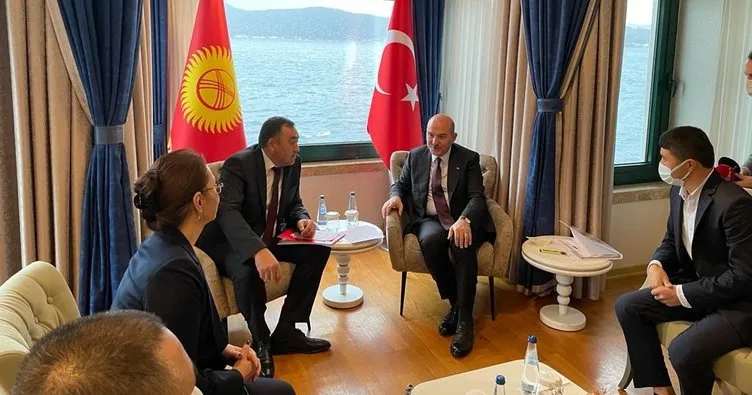 İçişleri Bakanı Soylu, Kırgız mevkidaşı Niyazbekov’la bir araya geldi