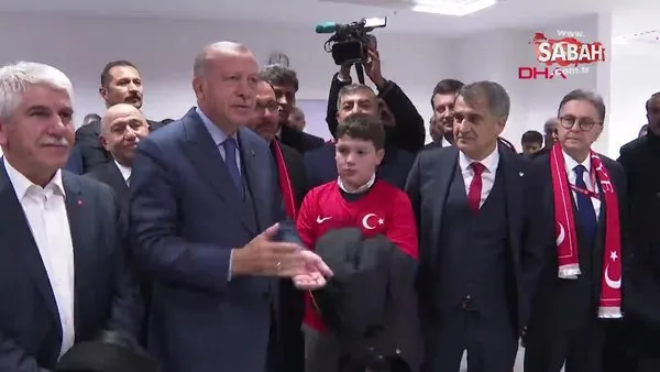 Cumhurbaşkanı Erdoğan, A Milli Takım'ı kutladı