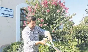 Çevrecı ımam camıyı botanığe çevırdı
