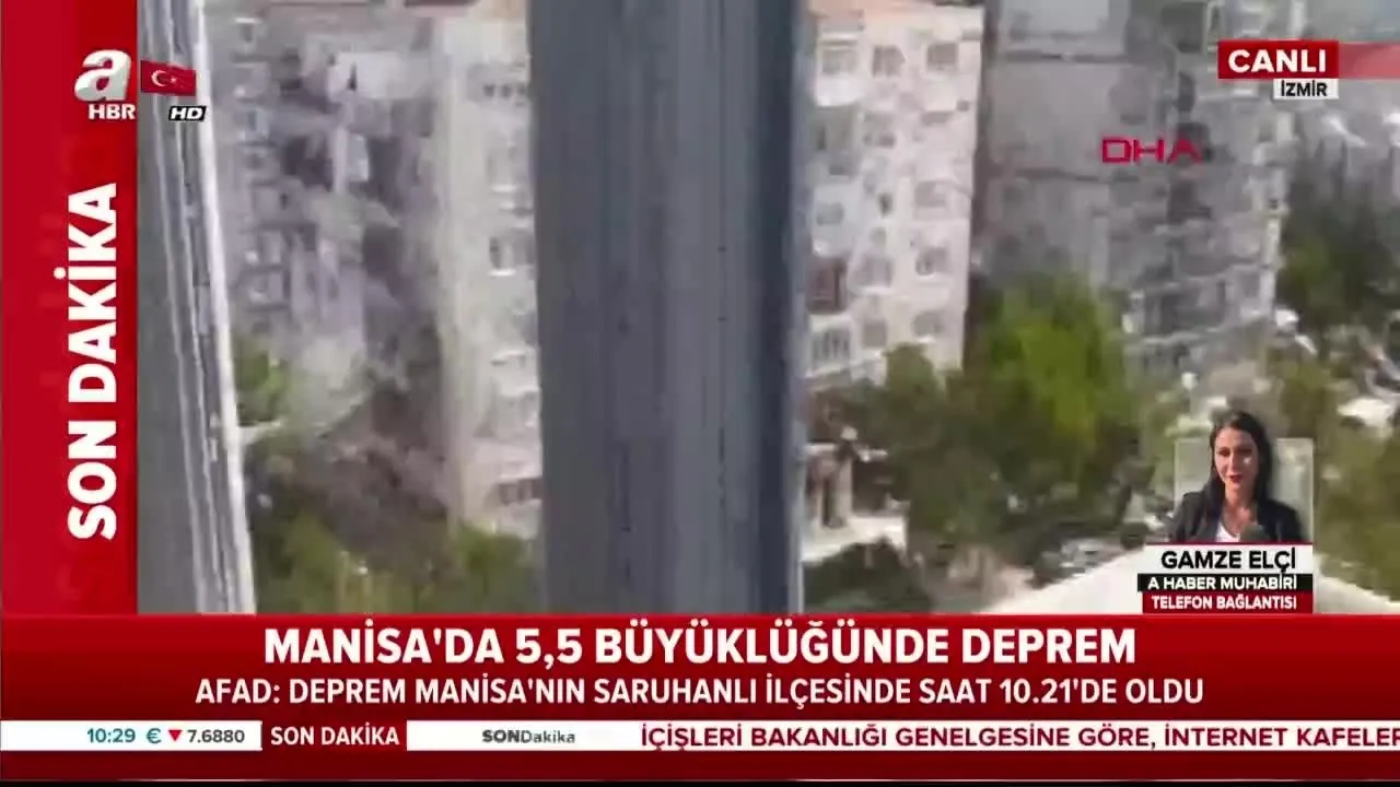 son dakika manisa da 5 5 buyuklugunde deprem meydana geldi deprem ani kamerada istanbul dan hissedildi video videosunu izle son dakika haberleri
