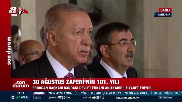 Son Dakika: Başkan Erdoğan, Anıtkabir Özel Defteri'ni imzaladı! Türkiye Yüzyılı vurgusu | Video