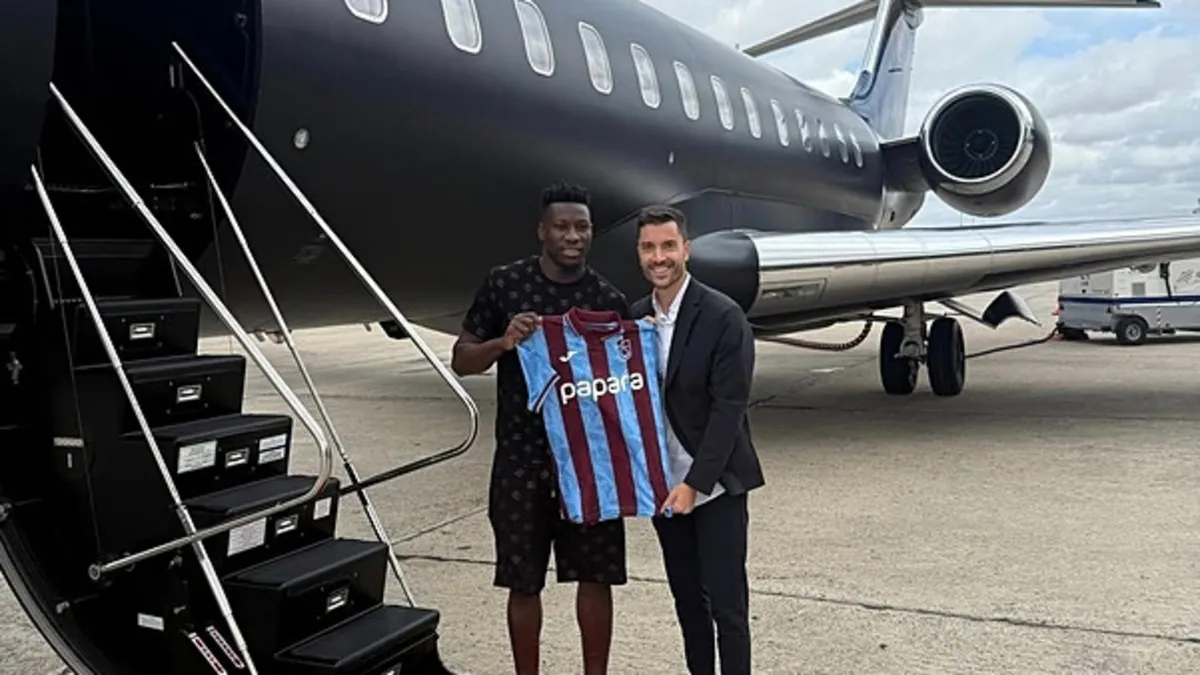 Son dakika haberi: Andre Onana, Trabzonspor için Türkiye'ye geldi!
