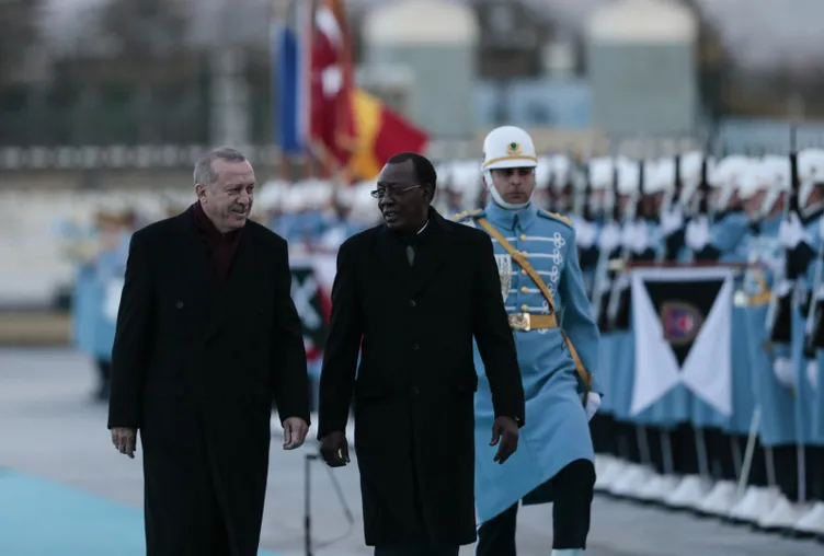 Çad Cumhurbaşkanı Deby Cumhurbaşkanlığı Külliyesinde