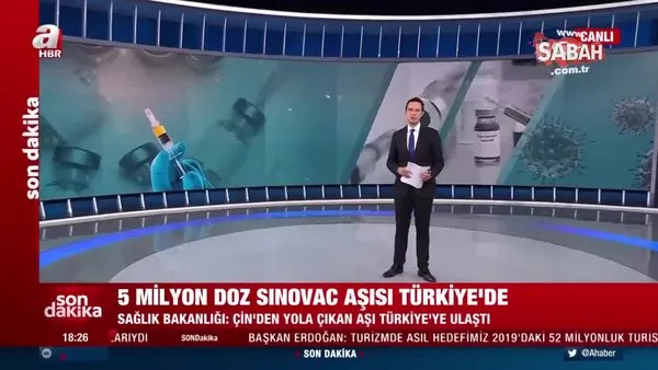 SON DAKİKA HABERİ: Sağlık Bakanlığı duyurdu! 5 milyon doz Sinovac aşı Türkiye'de | Video