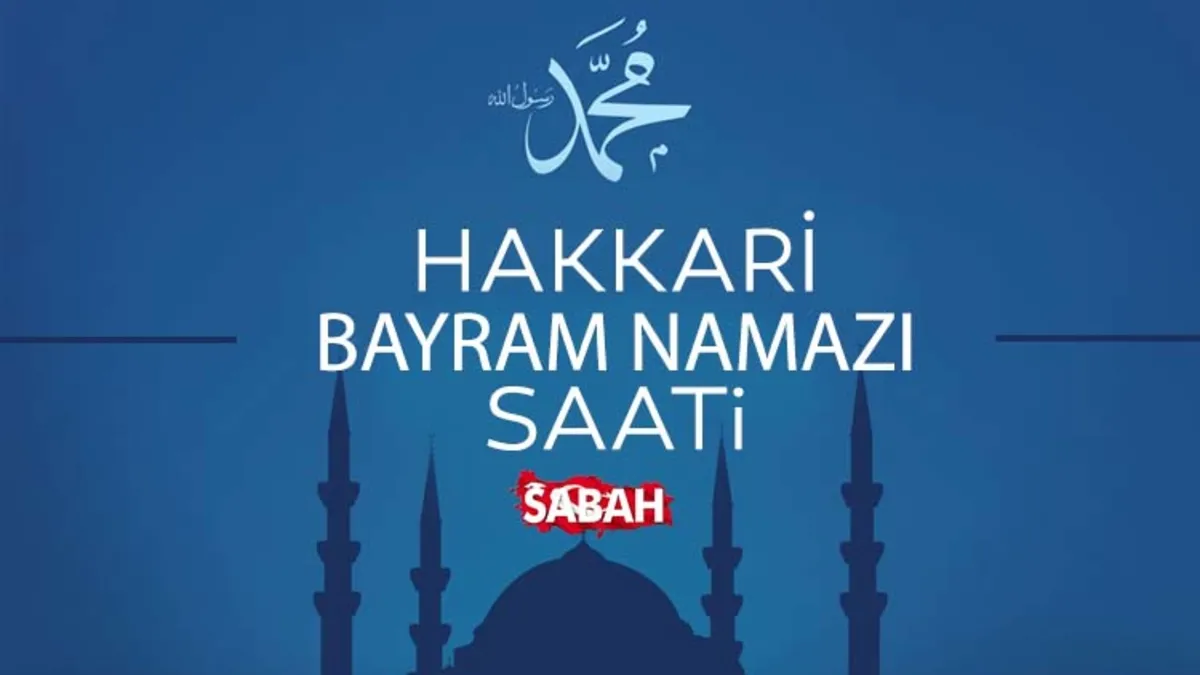 Hakkari'de bayram namazı saat kaçta? 2026 Diyanet ile Hakkari bayram namaz saati