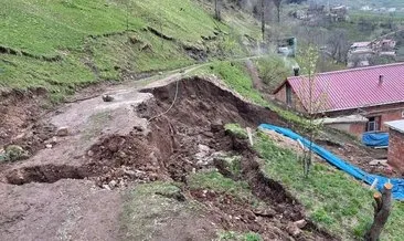 Trabzon’da heyelan paniği: 8 ev tahliye edildi!