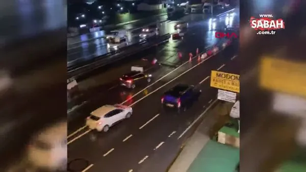 Büyükçekmece'de İSKİ'nin çalışması trafiği felç etti, peş peşe kazalar yaşandı | Video