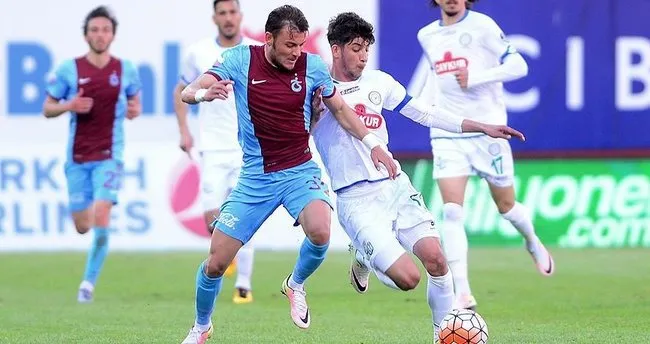 Trabzonspor ile Çaykur Rizespor 33. randevuda