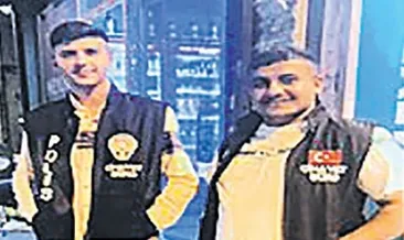 Polis yeleğiyle gözdağı verdiler