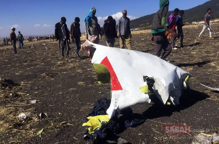 Etiyopya uçağı 925 kilometre hızla yere çakılmış