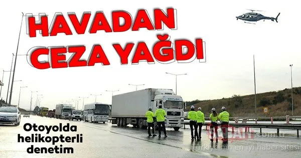 Adana'da helikopter destekli trafik denetiminde; kurallara uymayan sürücülere ceza yağdı