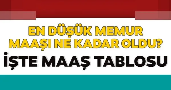En Dusuk Memur Maasi Ne Kadar Oldu 2020 Memur Maaslari Tablosu Galeri Memurlar