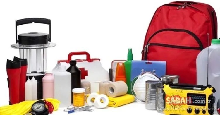 Deprem çantası içindekiler listesi: Deprem çantası nasıl hazırlanır, çantaya neler koyulur?