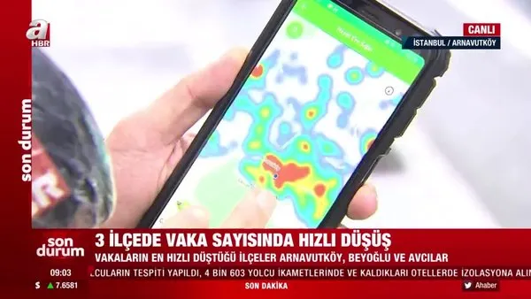 Son Dakika Haberleri | İstanbul koronavirüs vaka sayısı düşüyor! 3 ilçede KOVİD-19 yoğunluk haritası değişti! | Video