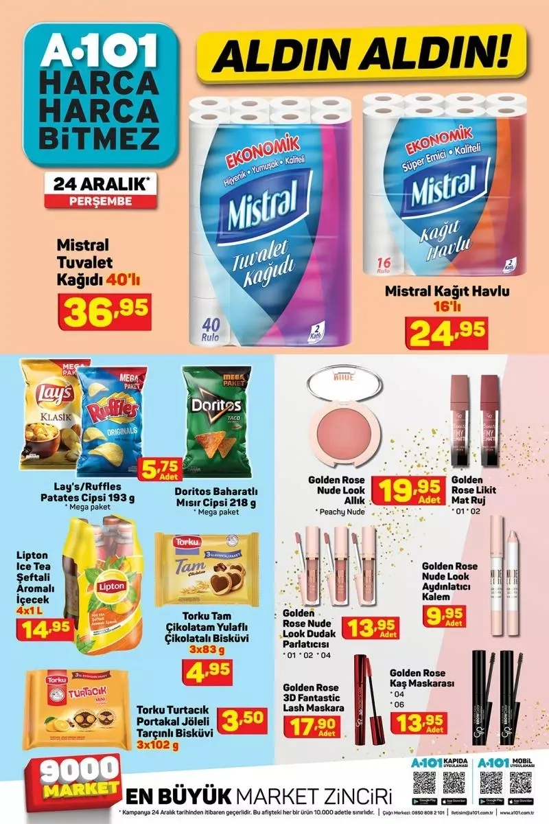 A101 24 Aralık 2020 aktüel ürünler kataloğu tam liste halinde yayınlandı! A101 aktüel ürünler kataloğunda bu hafta neler var?