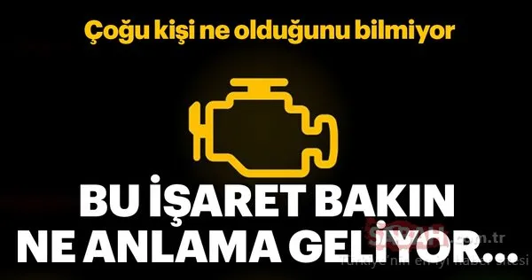 Araç gösterge paneli işaretleri ve anlamları! Hangi ikaz lambası ne anlama geliyor?