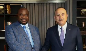 Bakan Çavuşoğlu, Kongo Cumhuriyeti Bayındırlık Bakanı Bouya ile görüştü