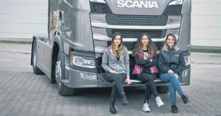 Ağır ticari servisine kadın eli değdi