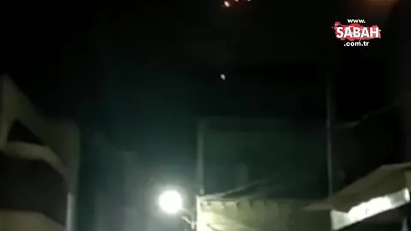Hindistan'da UFO şüphesi! Büyük bir patlamayla ortaya çıkan ışıklar korku saçtı | Video