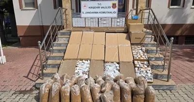 Kırşehir'de 851 bin liralık kaçak makaron operasyonu #kirsehir