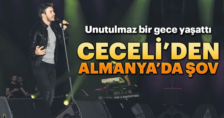 Mustafa Ceceli Almanya konserini eşi Selin İmer’e izletti