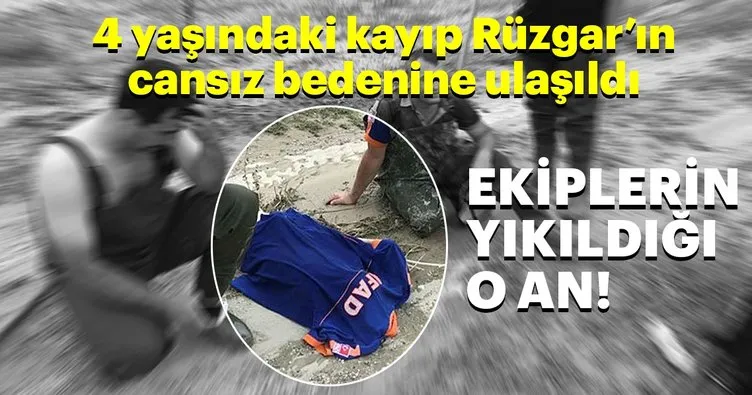 Son Dakika: 4 yaşındaki Rüzgar Kemal Özdemir’in cansız bedeni bulundu
