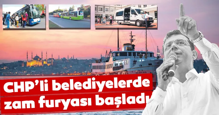 CHP’li belediyelerde zam furyası başladı